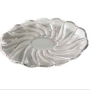 Mikasa Peppermint Frost Oval Glass Serving Platter 14.5”